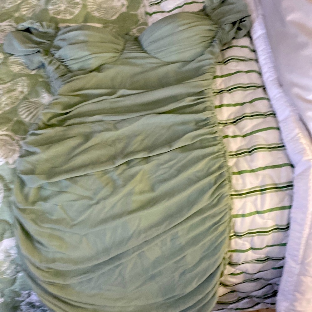 Mini green dress great condition